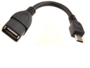 Black Micro USB OTG Host Cable for Samsung Galaxy S3 S III GT-i9300